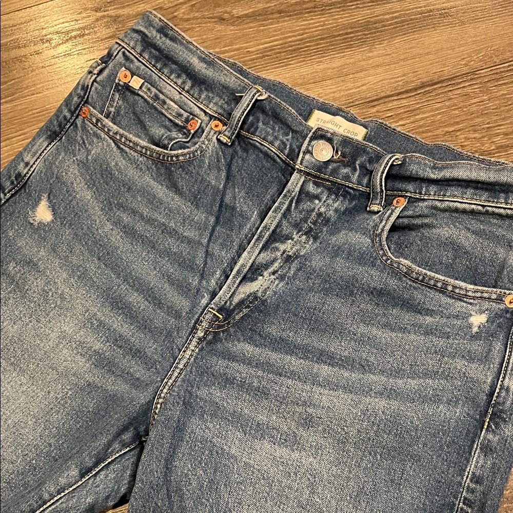 AE77 Straight Crop Jeans - Picture 4 of 9